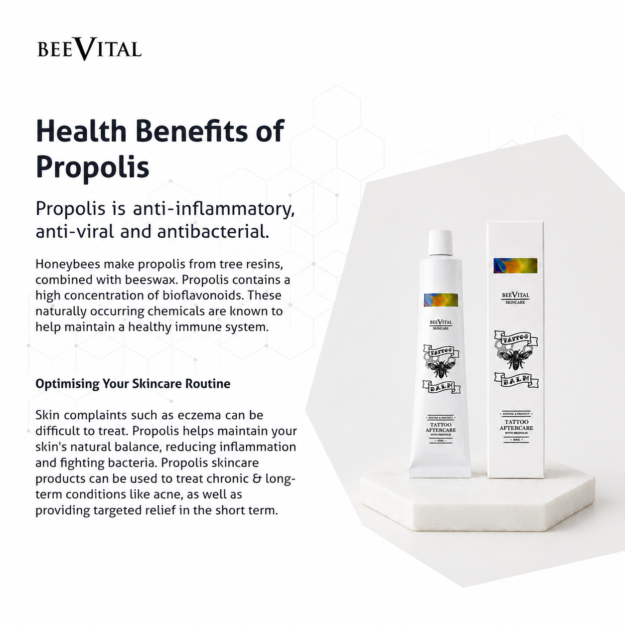 BeeVital Propolis Tattoo Balm 50ml Tube
